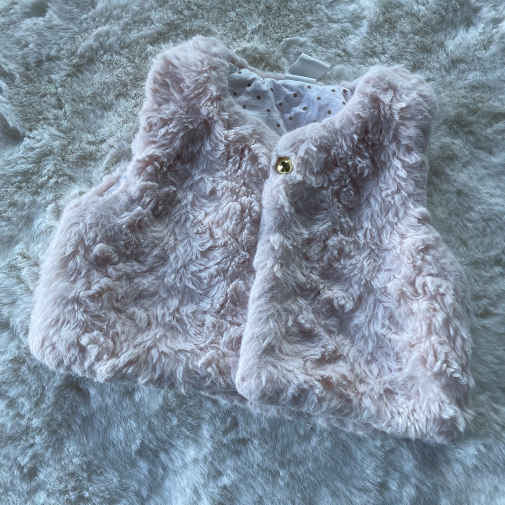 Pink Fur Vest